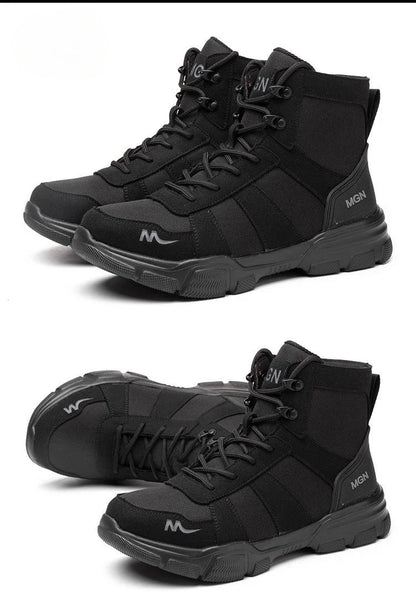 48 Plus Size Platform Non Slip Work Safety Boots Men Steel Toe Cap Anti-smash Sneakers Shoes Anti Puncture Security Boots