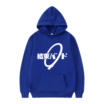 Hoodie Kessoku Band Logo Couples Hoodies Goto Hitori Ijichi Nijika Cospaly Oversized Long Sleeve Male