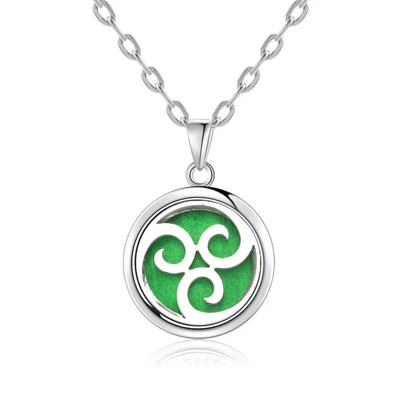 New Tree Of Life Aromatherapy Necklace Stainless Steel Essential Oil Diffuser Amulet Perfume Locket Pendant Women Jewelry Gift