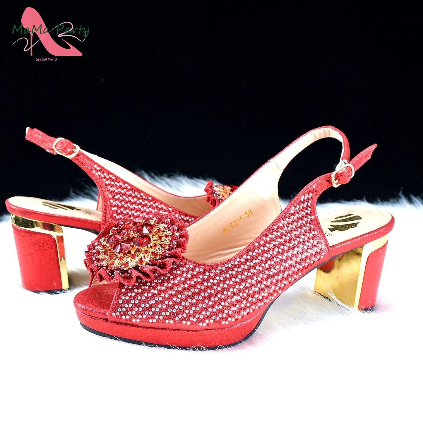 Italian Women Shoes Matching Bag Set in Green Color 7 CM Comfortable Heels with Plaform Elegant Peep Toe Sandals