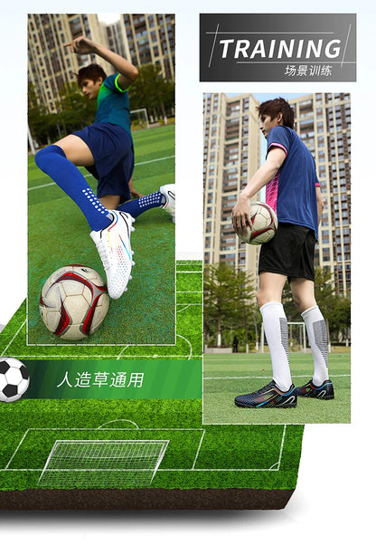 New Men Football Boots Non-Slip High-quality Woman Soccer Shoes Grass Cleats Futsal Sneakers Match Indoor Outdoor Football Shoes