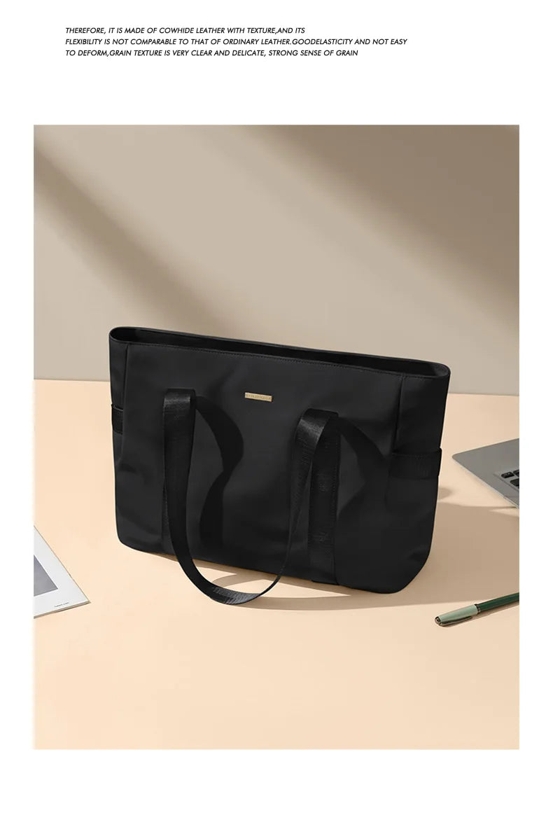 Designer Luxury Women's Bag Shoulder Bags For Work 14 Inches Commuter Bag With Zipper Compartments Large Capacity Tote Bag