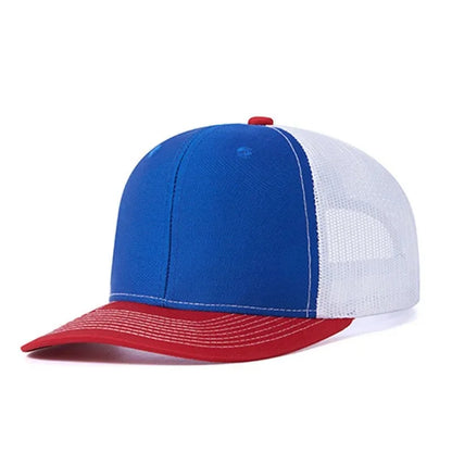 Custom embroidered logo hat Men's and women's mesh cap cotton baseball cap design DIY picture printing logo hat Summer sun hat