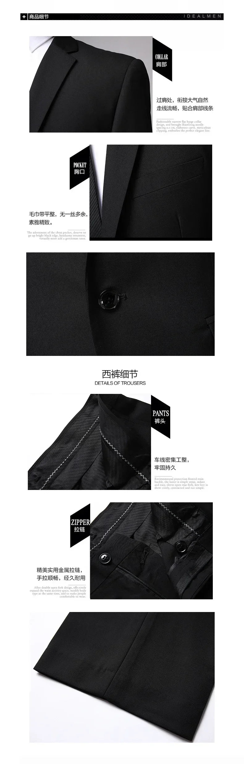 S-8XL (Blazer+ Pants) Men's Fashion Business Casual Outdoor Gentleman Trend Single Breasted Wedding Slim-fit British Style Suit