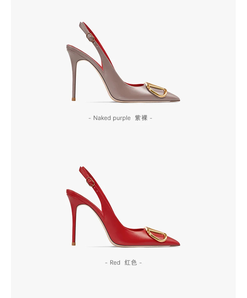 Fahion Slingback Black Comfortable Women Summer Shoes Very High Heel Sandals 2025 Trend for Wedding Party Dress