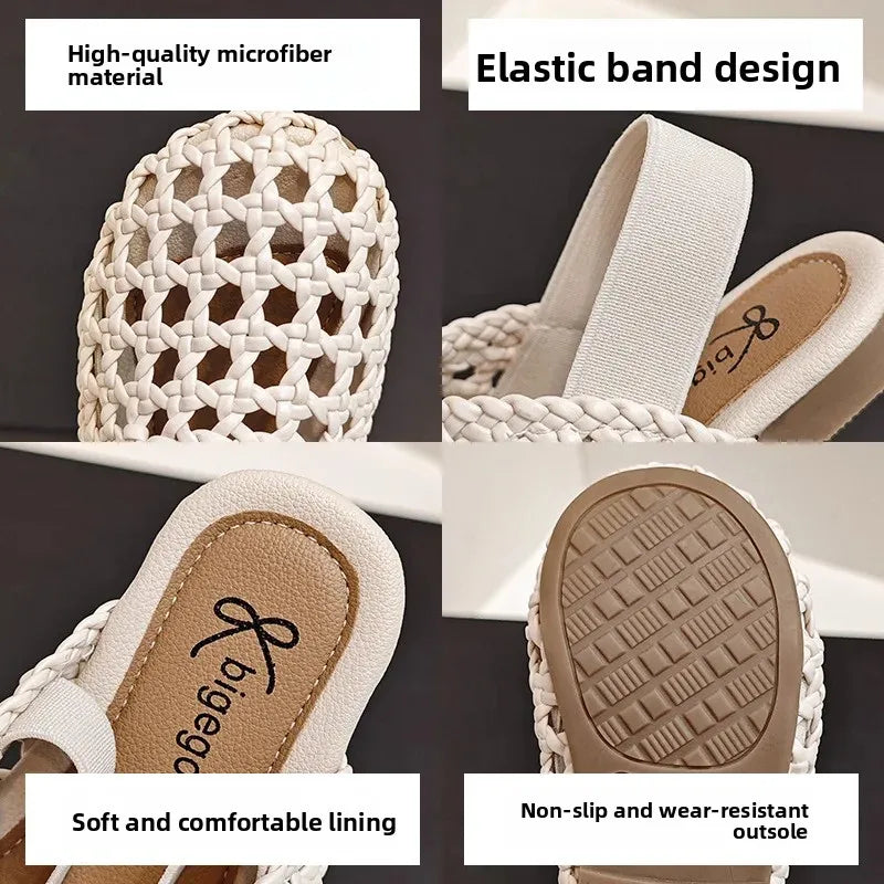 Traditional Woven Sandals Young Child in Summer 2026 New Child Flat Shoe Retro Baby Walking Shoe Girls Casual Sandals Baby Shoes