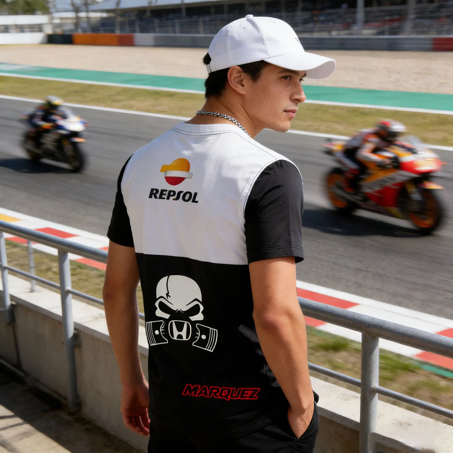 Moto Gp Legendary Driver Mark Marquez No 93 Repsol Honda Racing T Shirt Fan Collection Daily Sports Wear Breathable Quick Drying