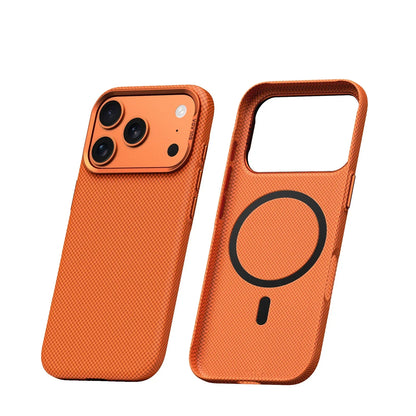 Iphone 17 Pro Max / 17 Pro / 16 Pro Max / 16 Pro Magnetic Stand Carbon Fiber Pattern Magsafe Pc Hard Cover
