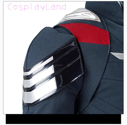 New Superhero Cosplay Costume Captain Steve Rogers Suit Adult Men Halloween Comic Con Outfit Custom Made Superhero Jumpsuit