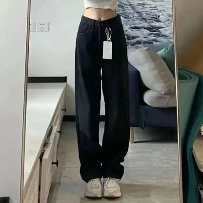 Calça Jeans Branca Reta com Estampa Floral
