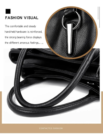 Genuine Fashion 3 Layers Luxury Handbags Women Bags Designer HIgh Quality Leather Crossbody Bags for Women 2024 Shoulder Bag