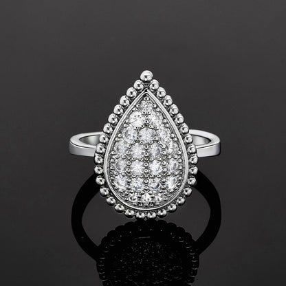 Conjunto de joias de casamento com 4 peças de zircônia cúbica, brincos, colar, pulseira e anel para festas femininas