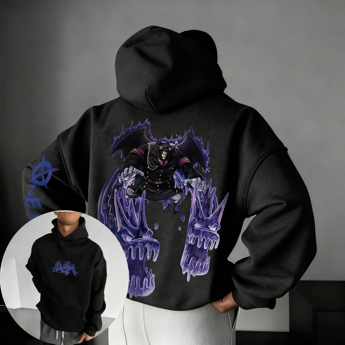 Anime Magellan Printed Hoodie Autumn/Winter New Men's and Women's Trendy Harajuku Large Loose Casual Parent Child Top