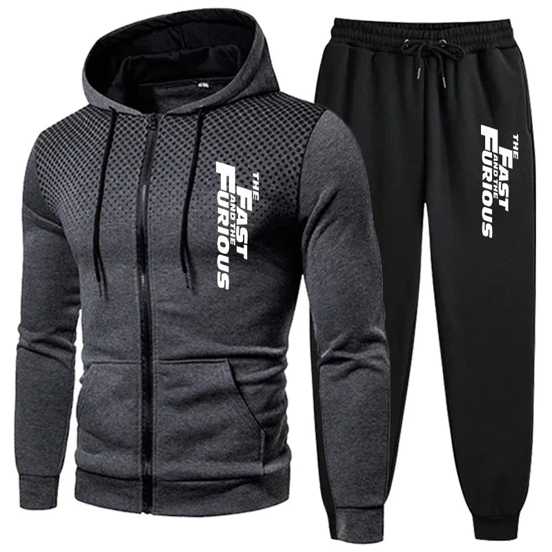 Hot Sale Men's Tracksuit Hooded Casual Single Piece Zipper Sweatshirt And Daily Single Sweatpants Comfort Outdoor Jogging Sports