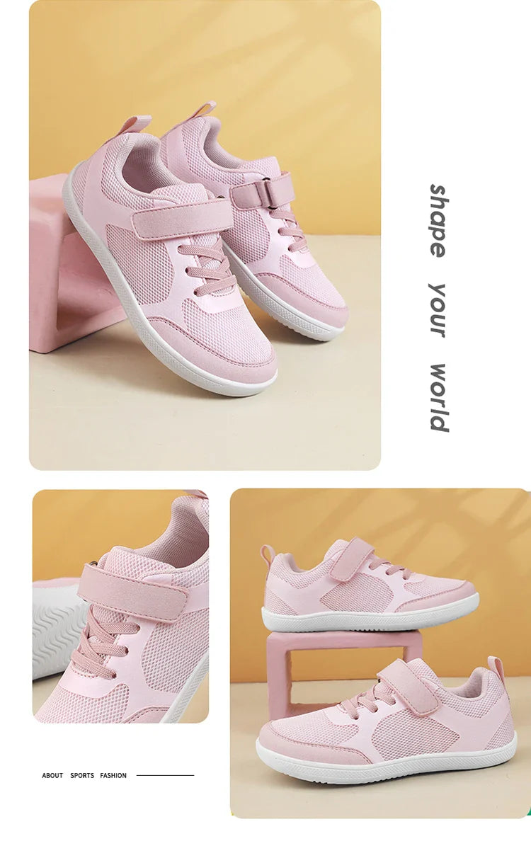 New Boys Girls Sneakers Kids Wide Barefoot Shoes Naturally Splay Shoes Minimalist Barefoot Shoes Toddler Little Big Kid Casual