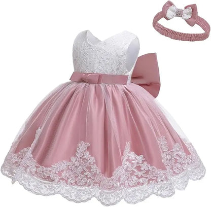 Girls White Baptism Dress Bridesmaid Dresses For Wedding Prom Gown Big Bow Girls Elegant Dresses Red Puffy Christmas Dress