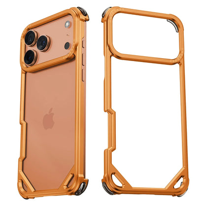iPhone 17 Pro Max 17 Air Phone Case Aluminum Alloy Metal Frameless Shells Magsafe Minimalist Anti-Drop Protective Cover