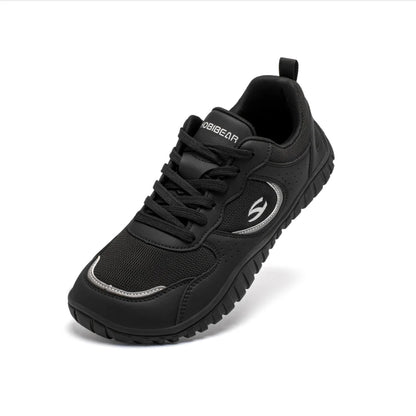 Unisex Wide Toe Sneakers Comfortable Walking Shoes Lace Up Outdoor Travel Breathable Sneakers