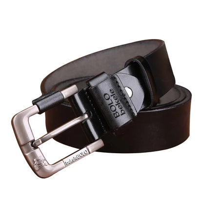 Famous Luxury Brand Designer Belts for Men Original Real Genuine Leather Belt Alloy Pin Buckle Men's Waist Straps for Jeans Belt