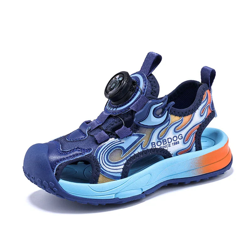 Children Sandals Lightweight Soft Sole Daily Wear Hollow Out Beach Shoes Anti Slip Wear-resistant Versatile Sports Leisure Shoes