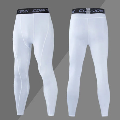 Mens Compression Sweatpants Male Tights Sport Pants for Gym Fitness Running Joggings Workout Trousers Dry Fit Leggings