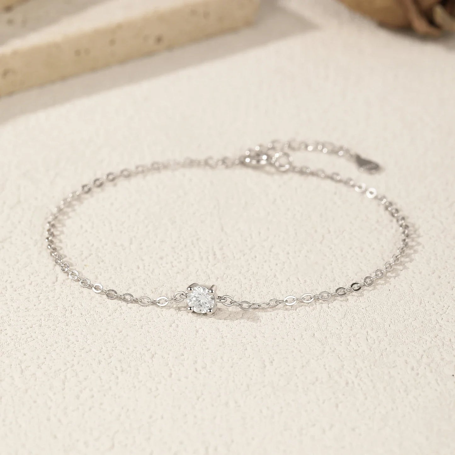 D Color Moissanite Bracelet 925 Sterling Silver Classic Minimalist Daily Link Chain Bracelet For Women Fine Jewelry