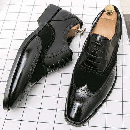 Trend Formal Brogues Social Office Shoes For Men Classic Casual Business Shoes Men High Quality Wedding Dress Shoes For Men