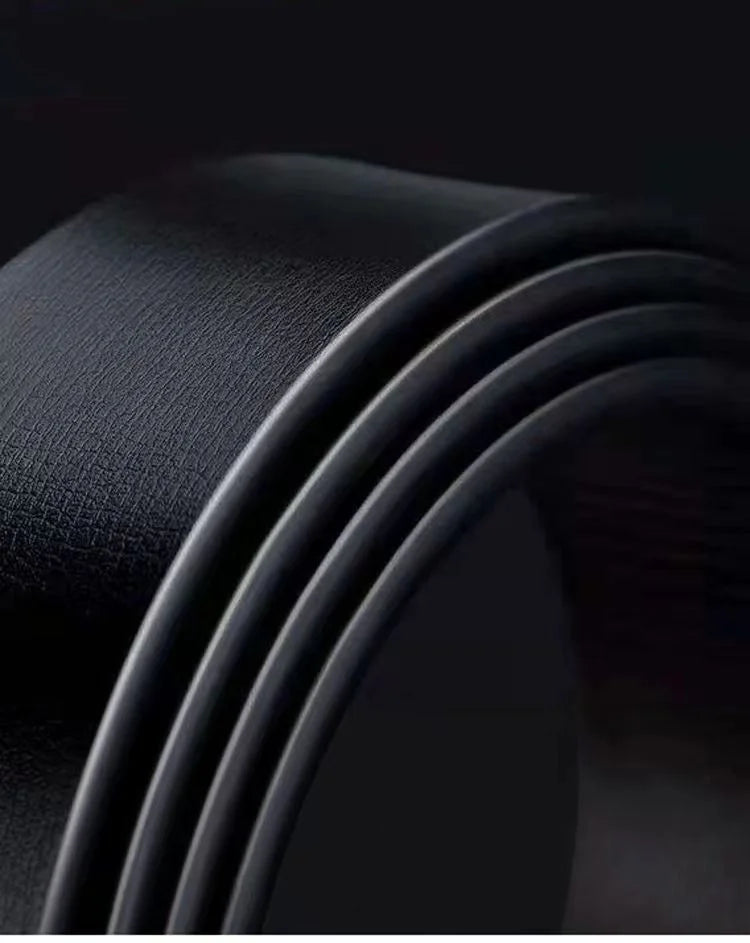 New Fashion Men's Belt Toothless Automatic Buckle Belt Alloy Letter Button for Business Fashion High Quality Men'Strap