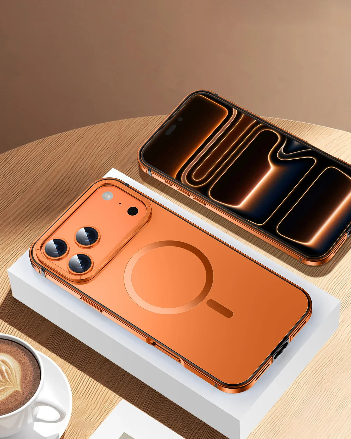 Suitable Magsafe Case for IPhone 17Pro Max 12 13 14 15 16 17Air Plus Alloy Frame Heavy Protection Phone Case