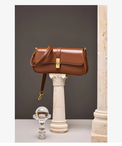 Women Genuine Leather Shoulder Bag Female Fashion Handbag Totes Small Underarm Bag Casual Daybag Mini Purse -KG1313