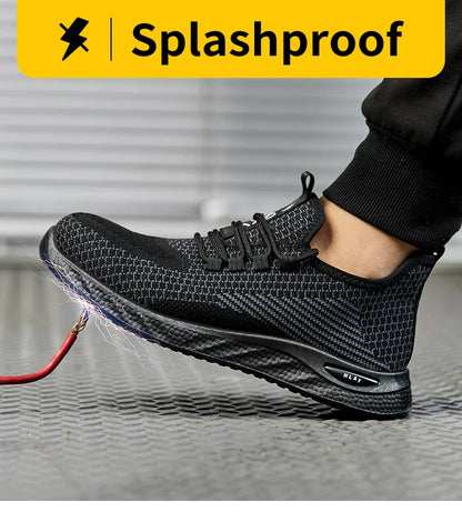 Men's safety shoes, breathable work sports shoes, puncture and smash resistant work boots, safety protective shoesTactical Boots