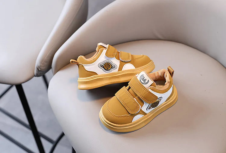 Autumn Winter New Children's Sports Shoes Boys' High Top Board Shoes Girls' Little White Fashion Children's Basketball Shoes