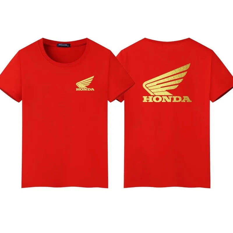 2026 Racing HRC Summer New Men's Fashion 100% Cotton T-Shirt Street Casual Top
