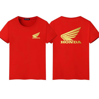 2026 Racing HRC Summer New Men's Fashion 100% Cotton T-Shirt Street Casual Top