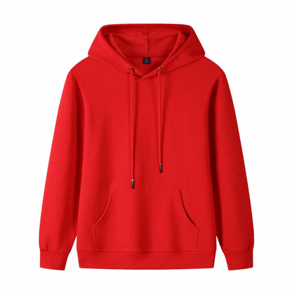 Fashion 9 Colors High-Quality Pullovers Custom Logo Printed Personal Group Brand Embroidery Men and Women 100% Cotton Hoodies