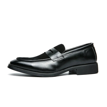 Mens Leather Designer Brand Casual Classic for Men Smile Breathable Office Loafers Formal Business Footwear Dress Shoes Flats 48