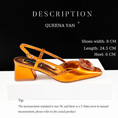 Nigerian Banquet Shoes and Bag Set Fashion Ladies Matching Shoes and Bag High Heels Wedding Party Coffee Color