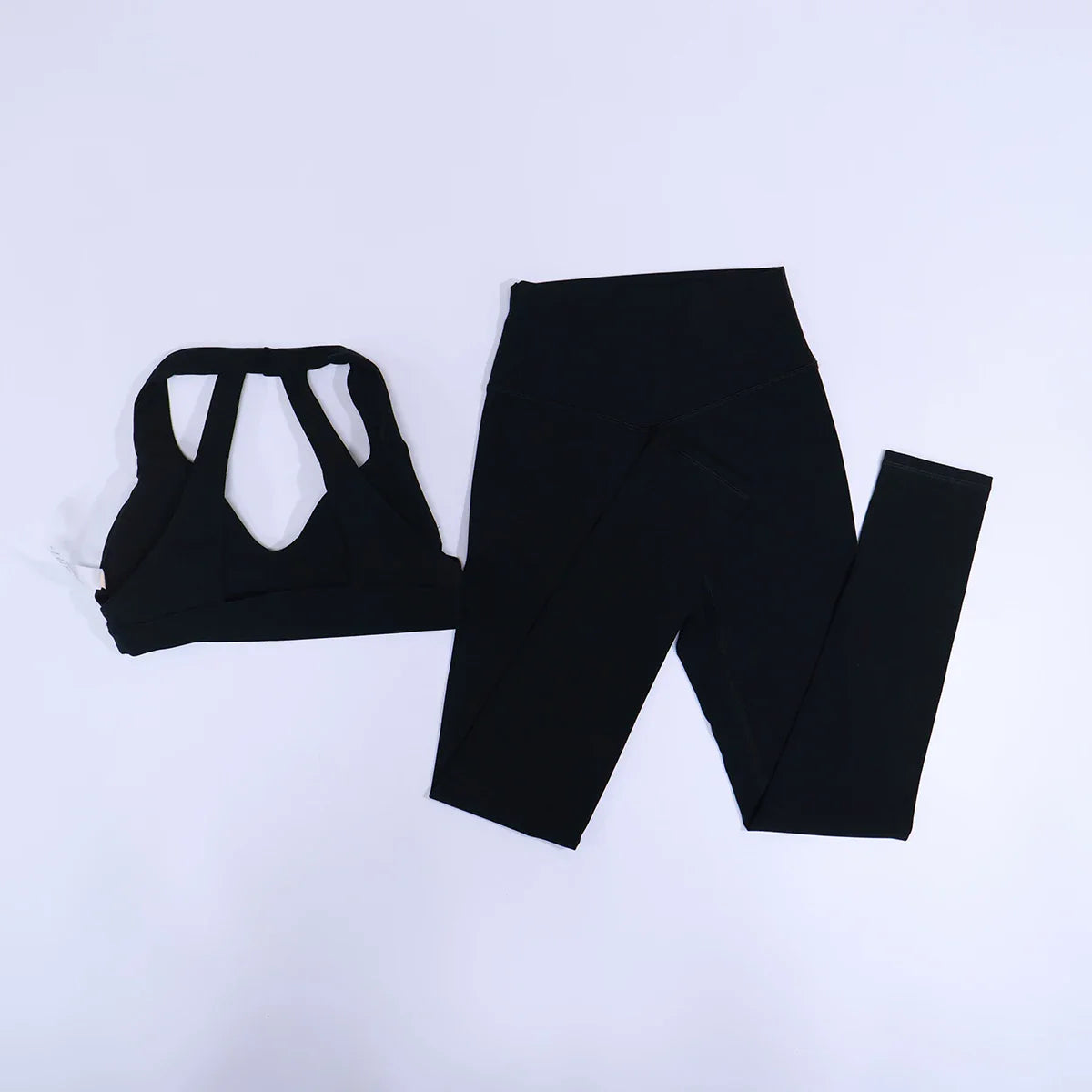 New Summer Women's Ultra Soft Sports Bra And Yoga Pants Set Fashionable Two-Piece Gym Workout Shock-Absorbing Underwear Suit