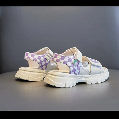 Girls Summer Fashion Sandals Kids Casual Outdoor Non Slip Lightweight Sandals Children's  Comfortable Design Cute Beach Shoes