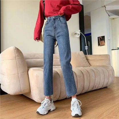 Women's Loose Straight Slimming Student Versatile Pants