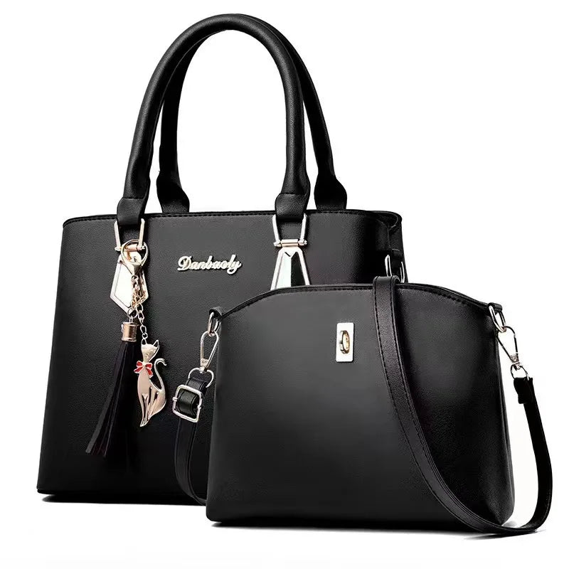 2pc/set Women Fashion Casual Totes, Luxury Handbags ,Designer Shoulder Bags, Crossbody Composite Bag Bolsos