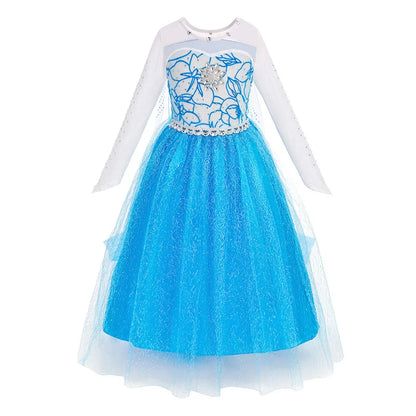 Little Girl Rapunzel Costume Party Fancy Princess Dress Christmas Cosplay Belle Sleeping Beauty Cinderella Carnival Disguise