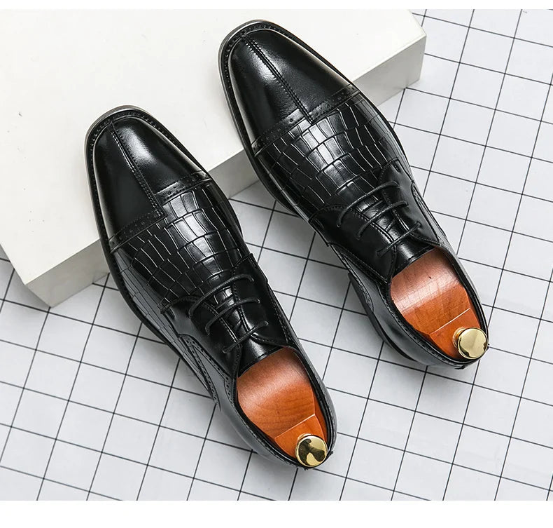 Classic Casual Business Shoes For Men High Quality Social Wedding Formal Leather Shoes Male British Men's Dress Shoes