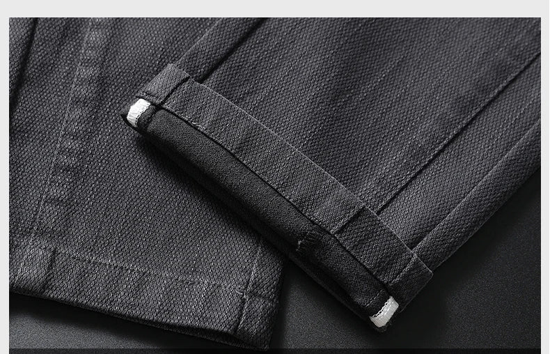 Classic Slim Fit Mens Casual Pants Breathable Straight Stretch Korean Business Trousers Spring Autumn New Fashion Male Clothing