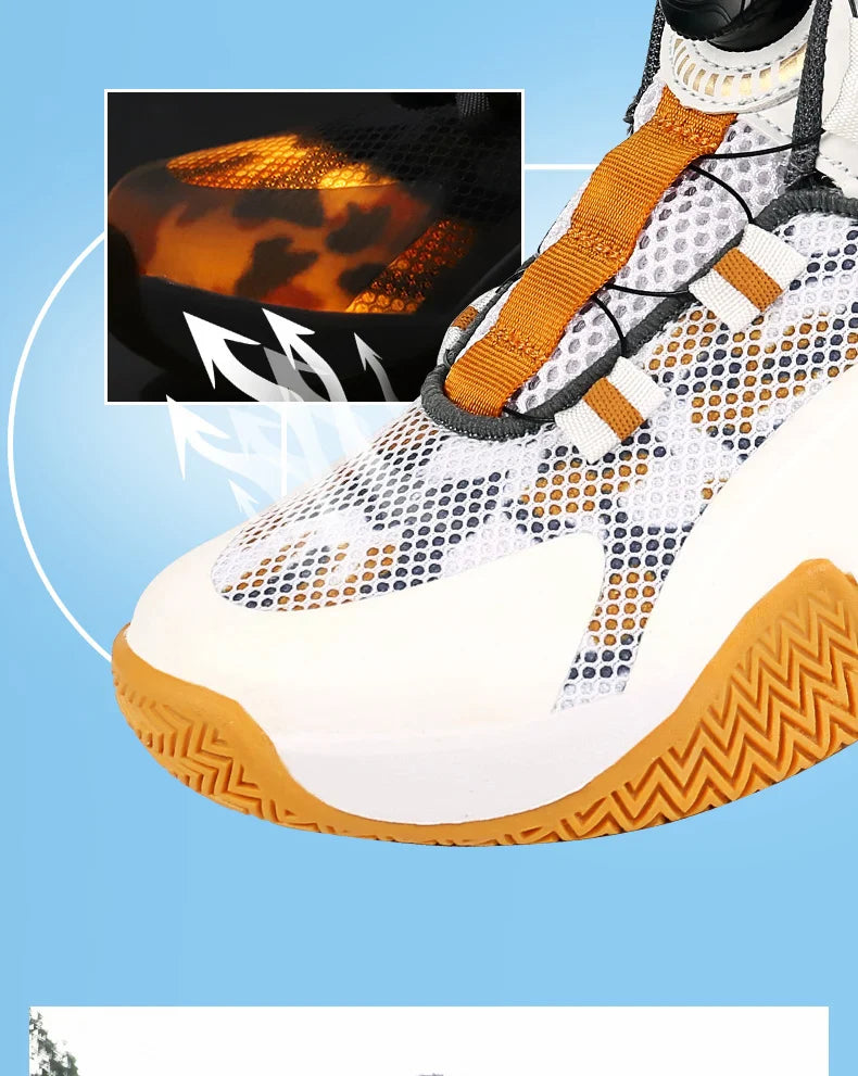 High-Quality Breathable Casual Basketball Shoes for Boys Fashionable Children's Footwear for Comfort And Style