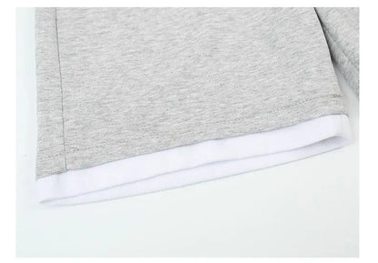 Teen Boys Tracksuit Clothes Sets 2026 Summer Children Gradient Letter Print Short Sleeve T-shirt+Shorts 2Pcs Kids Casual Outfits