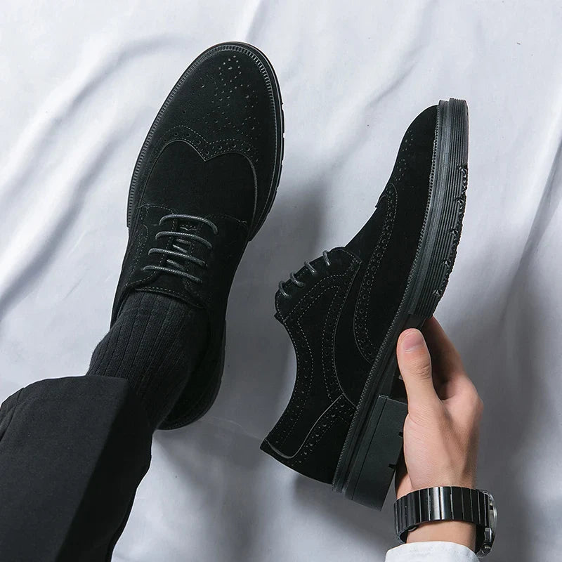 High Quality Brogues Classic Casual Business Shoes Men Fashion Wedding Social Office Leather Shoes For Men Formal Carving Shoes
