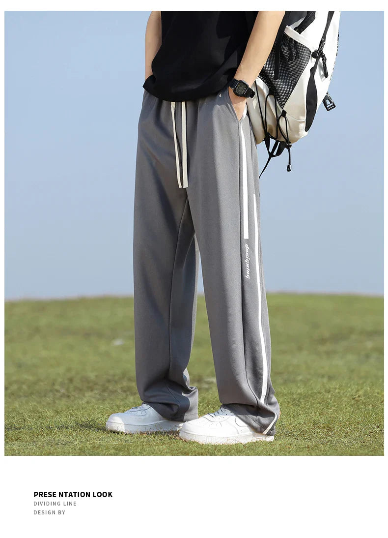 High Quality Outdoor Sports Seasonal Trend Casual Versatile Fitness Running Breathable Ankle Pants Breathable Straight Leg Pants