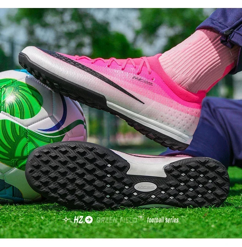 New Men Football Boots Futsal Cleats Unisex Soccer Shoes Hot Sale High-quality Professional Women Ultralight TF/FG Sneakers