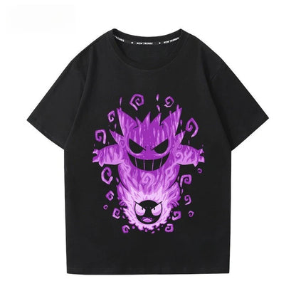 Printing Tee Pure Cotton T-shirt Men's 2026 Summer Fashion Oversize Street Casual Y2K Tops Streetwear Clothing